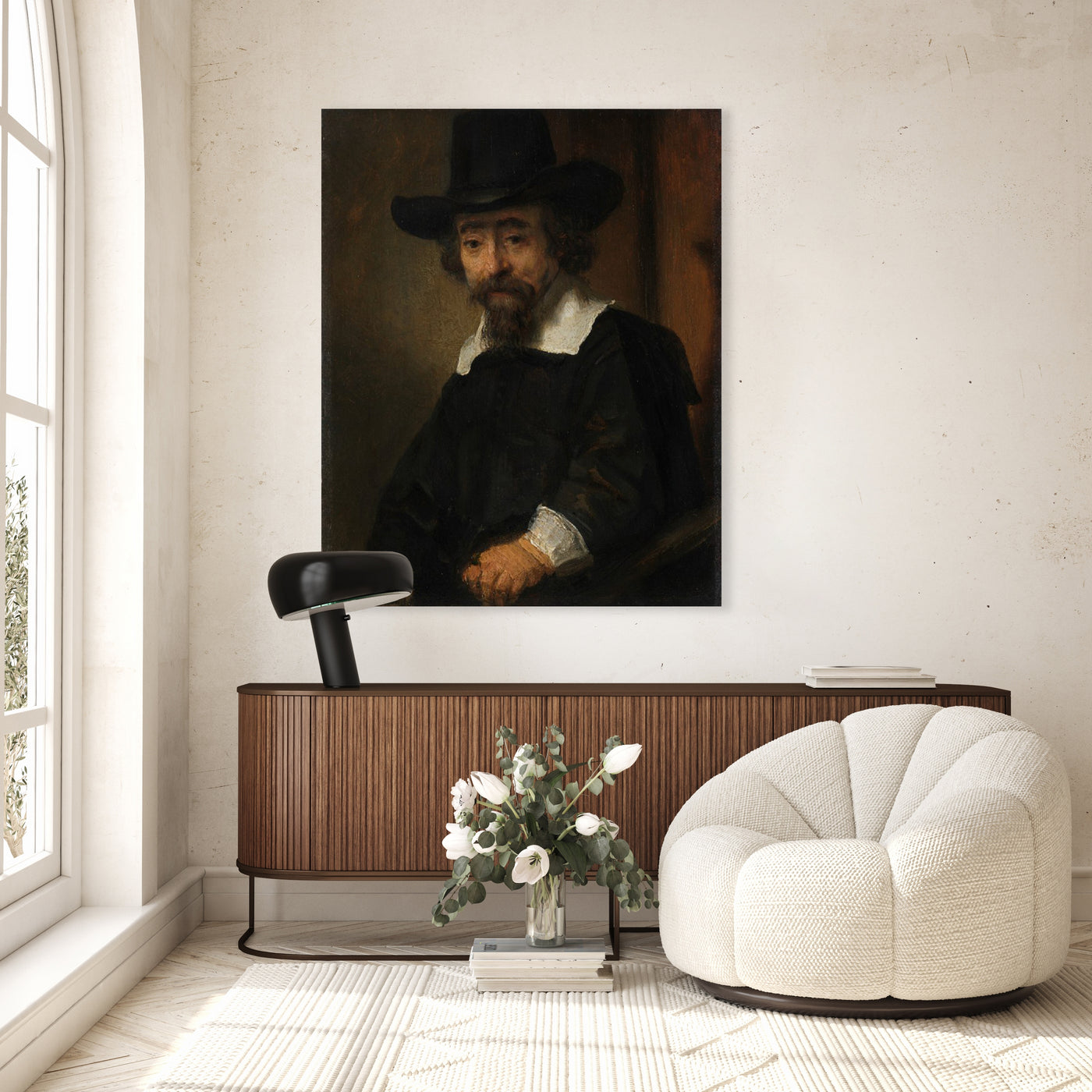 Portret van Ephraïm Bueno - Rembrandt van Rijn