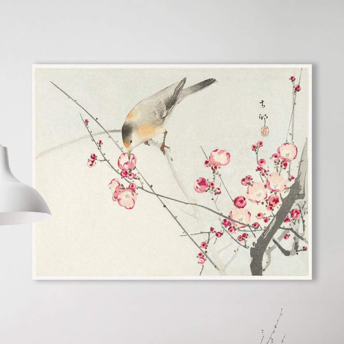 Zangvogel op bloesemtak - Ohara Koson