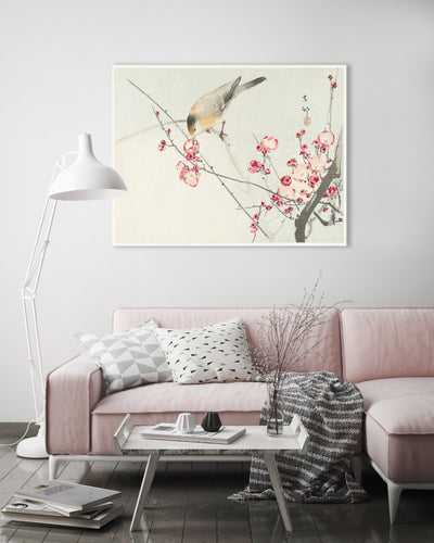 Zangvogel op bloesemtak - Ohara Koson
