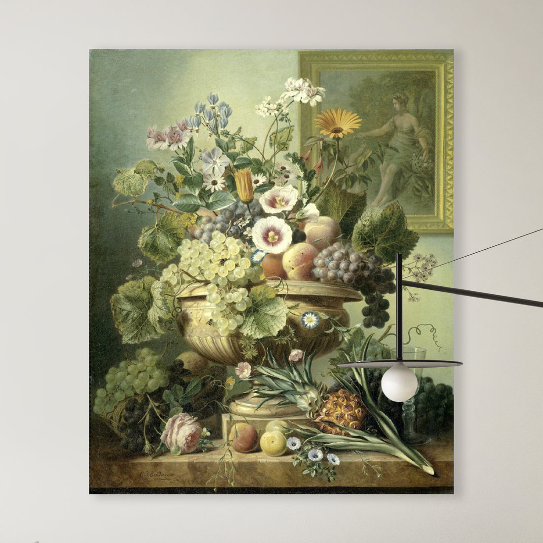 Stilleven met bloemen en vruchten - Eelke Jelles Eelkema