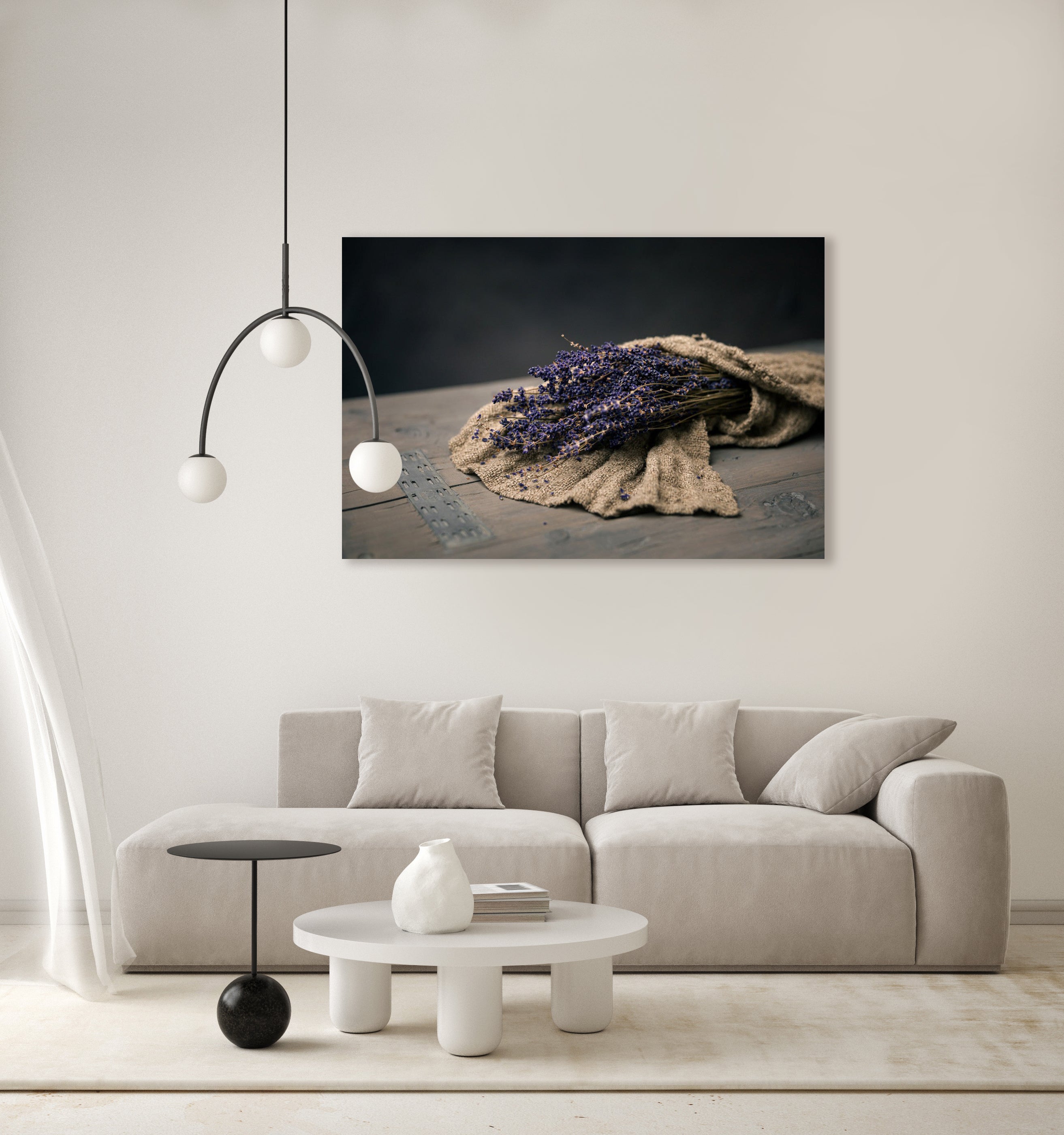 Stilleven met lavendel en shabby doek - Mayra Fotografie