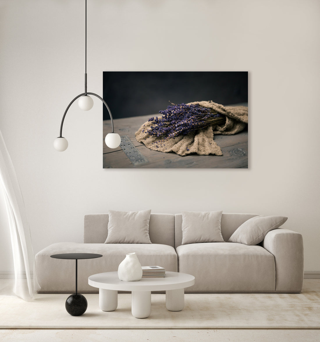 Stilleven met lavendel en shabby doek - Mayra Fotografie