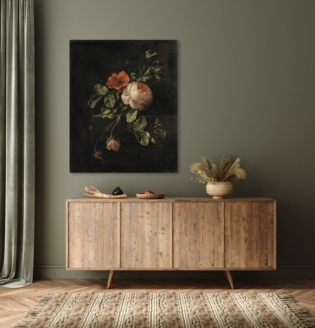 Stilleven met rozen - Elias van den Broeck